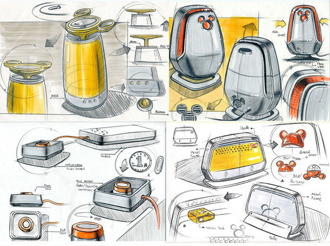 產(chǎn)品手繪 工業(yè)設(shè)計 細節(jié) 外觀造型 創(chuàng)意靈感